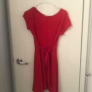 Never worn cotton dress with tie at waist feature